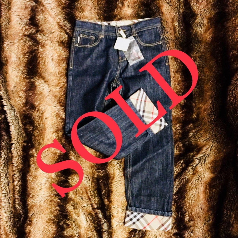 SALE ENDS @5pm! Burberry Jeans Kids /Youth Size 10